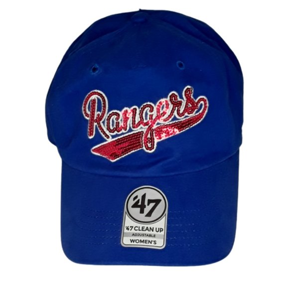 47Brand Accessories - Texas Rangers Sequined Adjustable Women's Hat '47 Brand MLB NWT